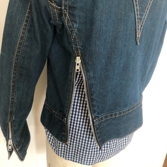 Levi’s Mens Red Engineered Zipper Denim Ja… - Picture 7 of 15